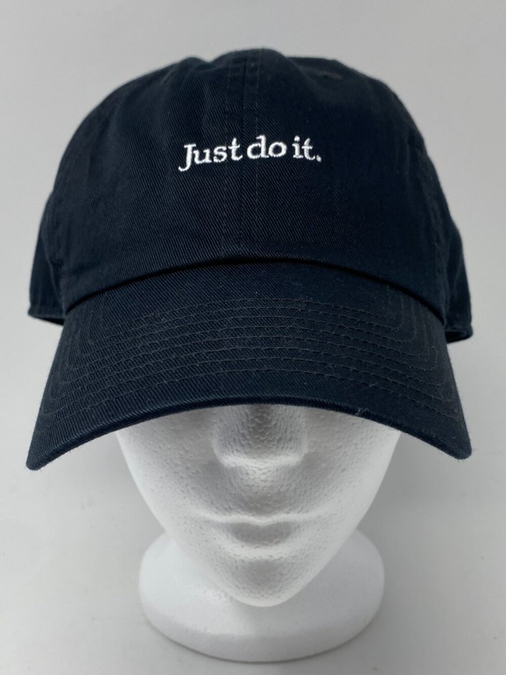 Nike Just Do It Hat Cap Unisex M/L Black Heritage86 OS Baseball FB5370 010